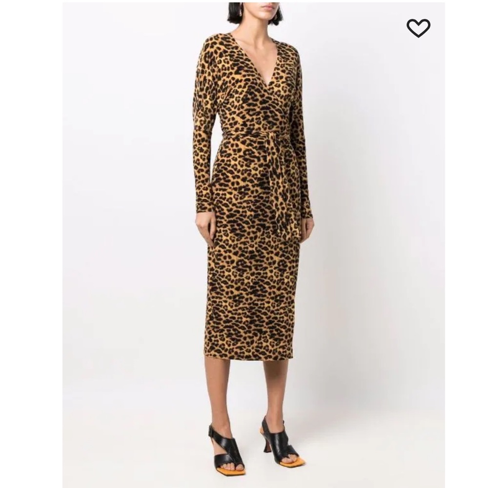 Norma Kamali Leopard Print Dress Size M